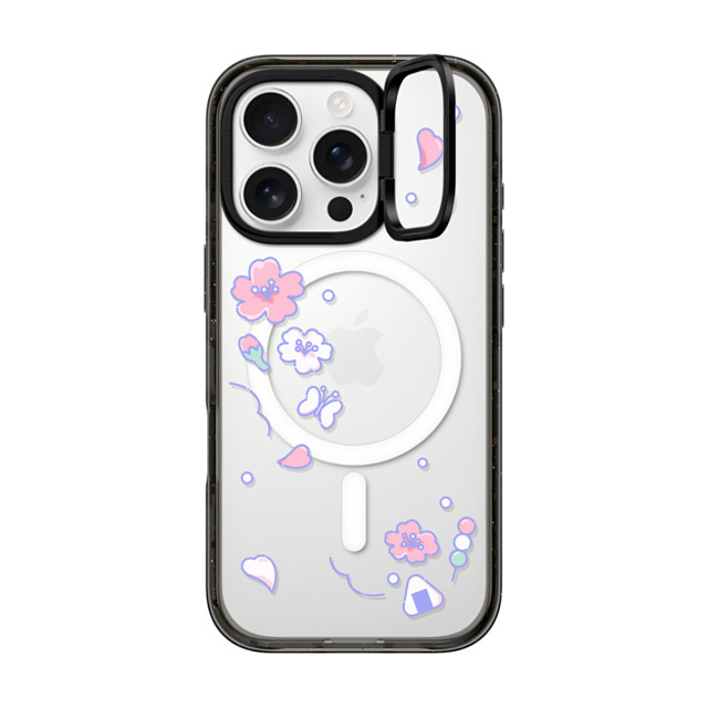 CASETiFY iPhone 16 Pro Case Black インパクトリングスタンドケース MagSafe対応 Anime Sakura Point casetify_artist Mother's Day CASETiFY iPhone 16 Pro Case Black インパクトリングスタンドケース MagSafe対応 Anime Sakura Point casetify_artist Mother's Day