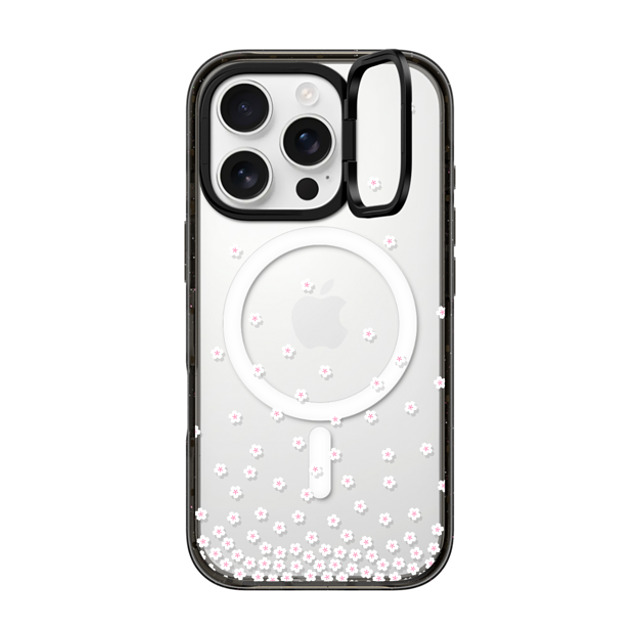 CASETiFY iPhone 16 Pro ケース ブラック インパクトリングスタンドケース MagSafe対応 Sakura Rain casetify_artist Back to School CASETiFY iPhone 16 Pro ケース ブラック インパクトリングスタンドケース MagSafe対応 Sakura Rain casetify_artist Back to School