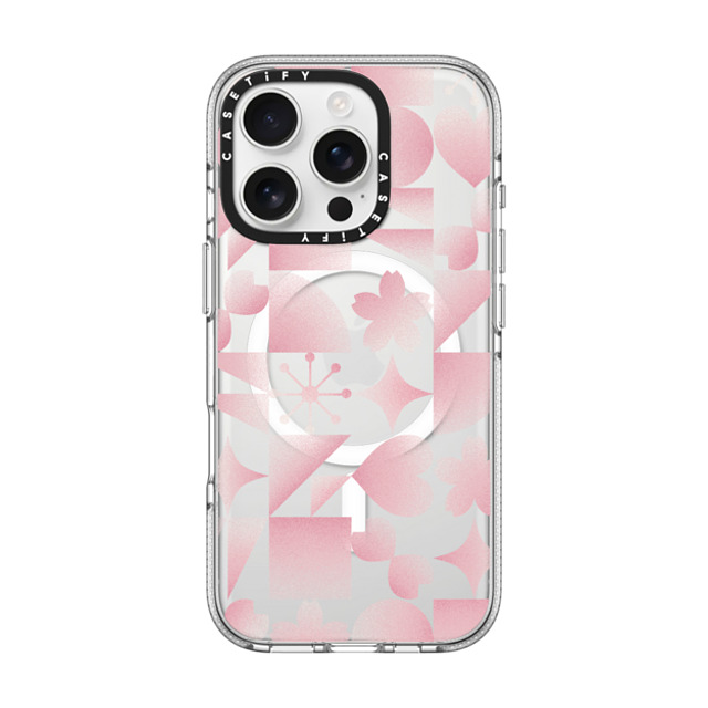 CASETiFY iPhone 16 Pro Case Clear Clear Case MagSafe Compatible Pink Geometric Sakura casetify_artist Mother's Day CASETiFY iPhone 16 Pro Case Clear Clear Case MagSafe Compatible Pink Geometric Sakura casetify_artist Mother's Day