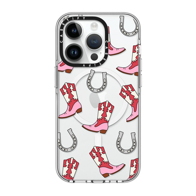 CASETiFY iPhone 14 Pro ケース クリア クリア ケース MagSafe対応 Maximalism Cowgirl Medley