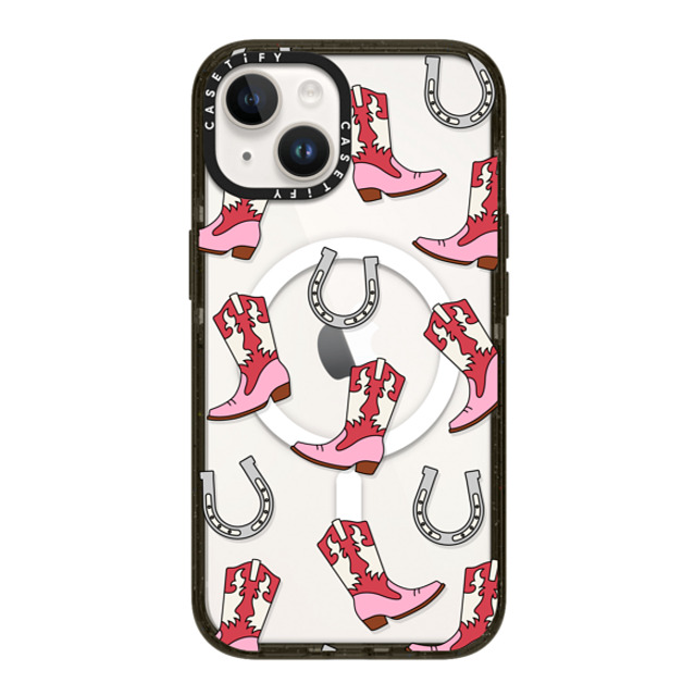 CASETiFY iPhone 14 ケース ブラック インパクトケース MagSafe対応 Maximalism Cowgirl Medley