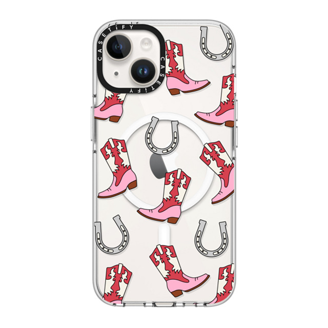 CASETiFY iPhone 14 ケース クリア クリア ケース MagSafe対応 Maximalism Cowgirl Medley