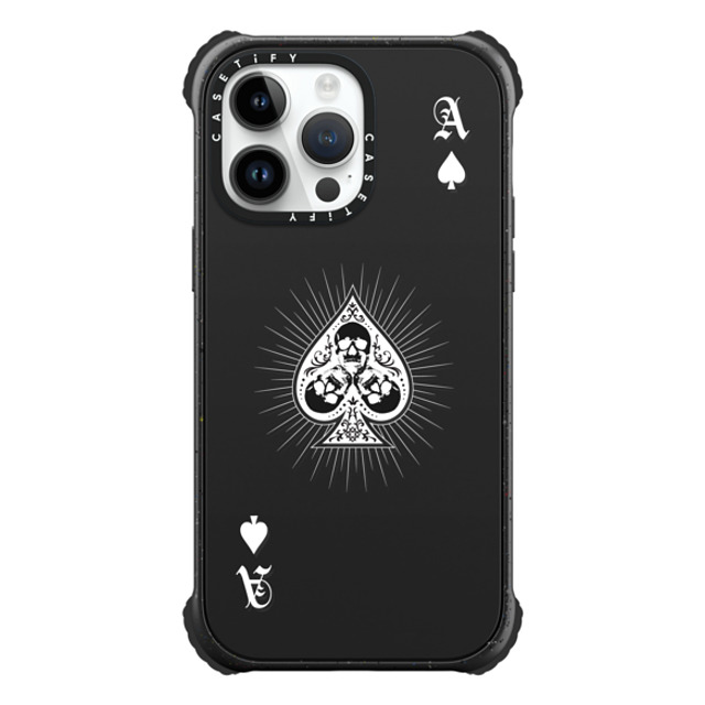CASETiFY iPhone 14 Pro Max Case Matte Black ウルトラ インパクトケース MagSafe 対応 Hype Hype Ace of Spades - White Back to School CASETiFY iPhone 14 Pro Max Case Matte Black ウルトラ インパクトケース MagSafe 対応 Hype Hype Ace of Spades - White Back to School