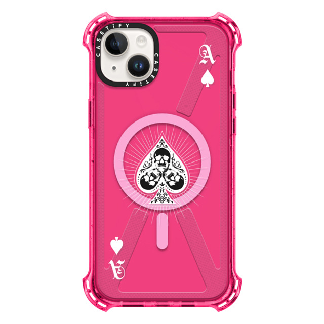 CASETiFY iPhone 14 Plus Case Bubble Gum バウンスケース Hype Hype Ace of Spades - White Mother's Day CASETiFY iPhone 14 Plus Case Bubble Gum バウンスケース Hype Hype Ace of Spades - White Mother's Day