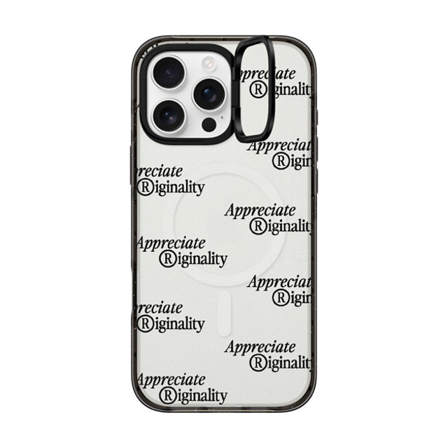 CASETiFY iPhone 16 Pro Max Case Black インパクトリングスタンドケース MagSafe対応 Dark Academia Appreciate Originality CASETiFY iPhone 16 Pro Max Case Black インパクトリングスタンドケース MagSafe対応 Dark Academia Appreciate Originality