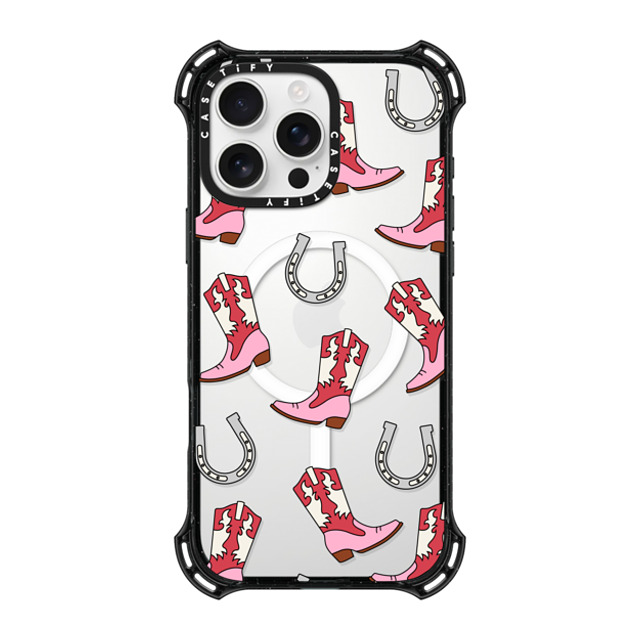 CASETiFY iPhone 16 Pro Max ケース ブラック バウンスケース Maximalism Cowgirl Medley