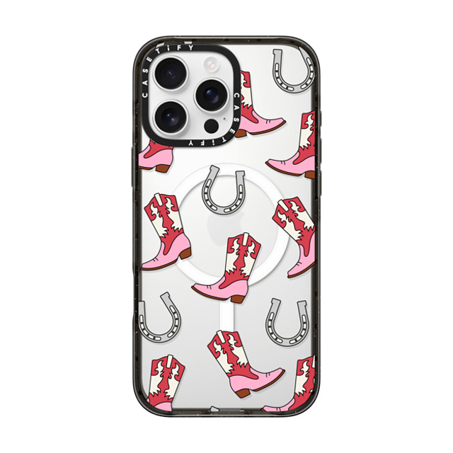 CASETiFY iPhone 16 Pro Max ケース ブラック インパクトケース MagSafe対応 Maximalism Cowgirl Medley