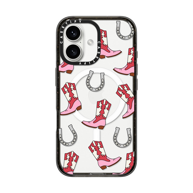 CASETiFY iPhone 16 ケース ブラック インパクトケース MagSafe対応 Maximalism Cowgirl Medley