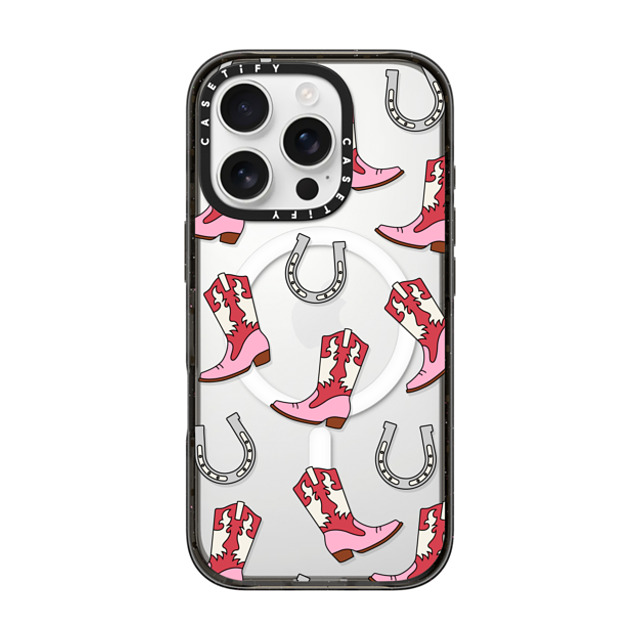 CASETiFY iPhone 16 Pro ケース ブラック インパクトケース MagSafe対応 Maximalism Cowgirl Medley