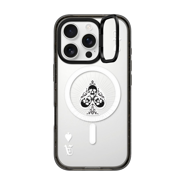 CASETiFY iPhone 16 Pro Case ブラック インパクトリングスタンドケース MagSafe対応 Hype Hype Ace of Spades - White Mother's Day CASETiFY iPhone 16 Pro Case ブラック インパクトリングスタンドケース MagSafe対応 Hype Hype Ace of Spades - White Mother's Day