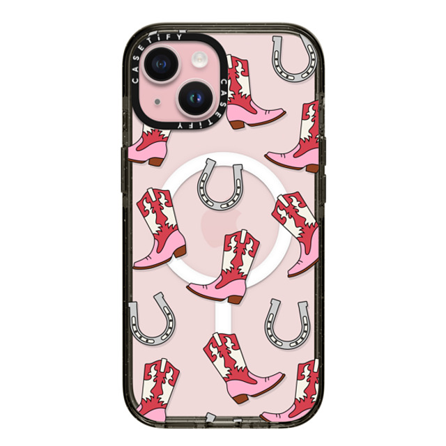 CASETiFY iPhone 15 ケース ブラック インパクトケース MagSafe対応 Maximalism Cowgirl Medley