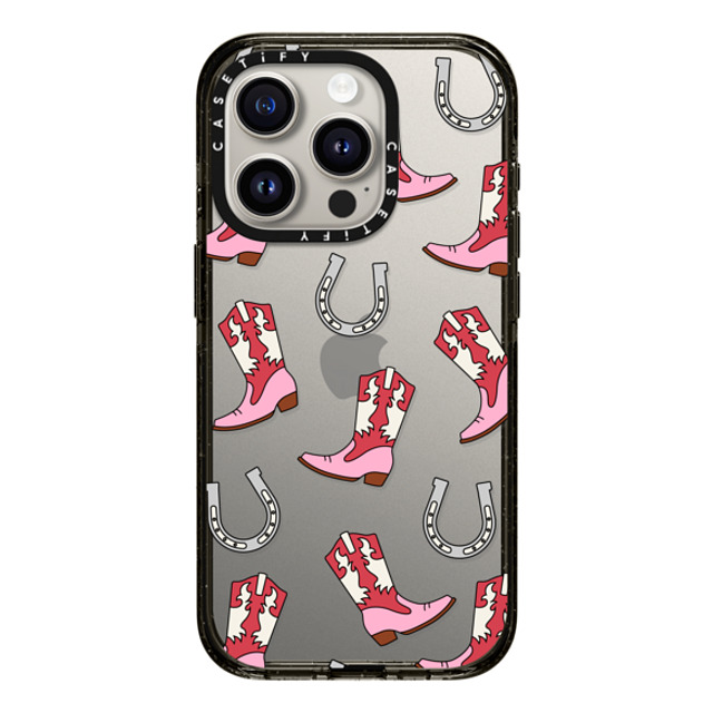 CASETiFY iPhone 15 Pro ケース ブラック インパクトケース Maximalism Cowgirl Medley