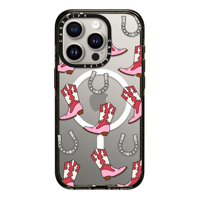 CASETiFY iPhone 15 Pro ケース ブラック インパクトケース MagSafe対応 Maximalism Cowgirl Medley