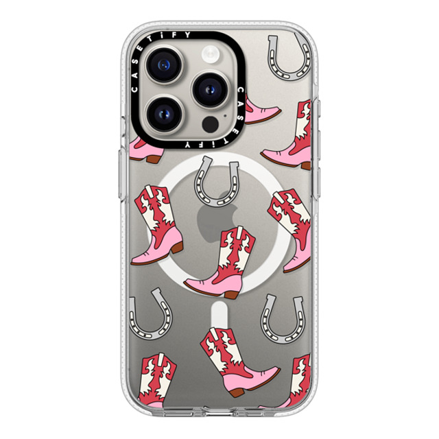 CASETiFY iPhone 15 Pro ケース クリア クリア ケース MagSafe対応 Maximalism Cowgirl Medley