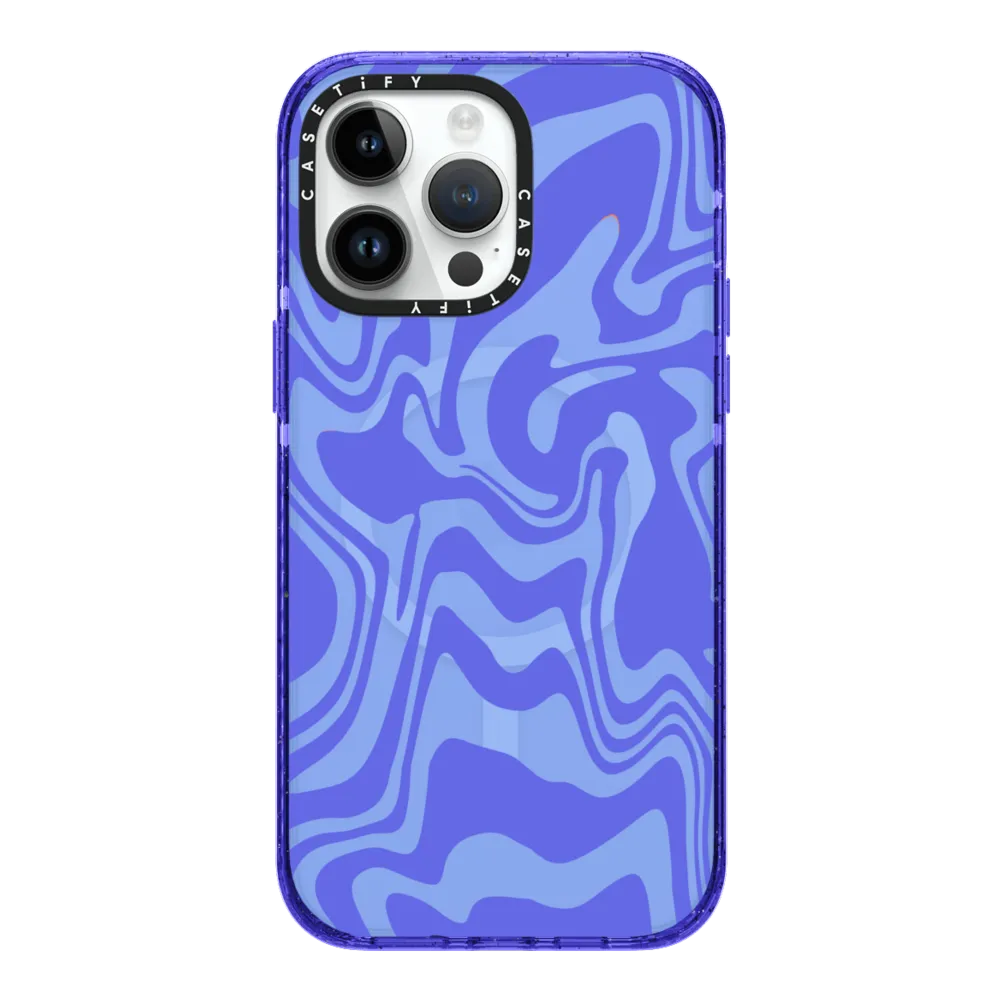 Impact iPhone 14 Pro Max Case MagSafe Compatible - Splitsville - Blue