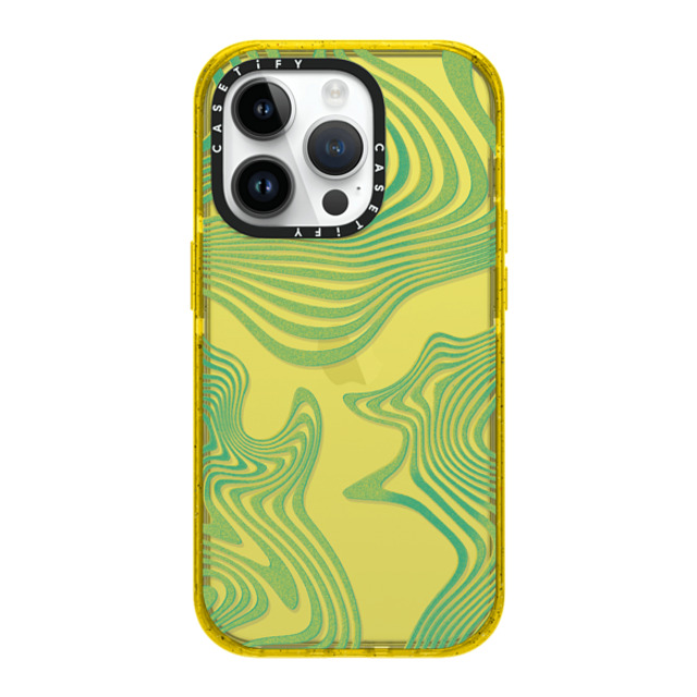 CASETiFY iPhone 14 Pro Case Yellow Impact Case Dark Academia Dark Academia Wave Trip Mother's Day CASETiFY iPhone 14 Pro Case Yellow Impact Case Dark Academia Dark Academia Wave Trip Mother's Day