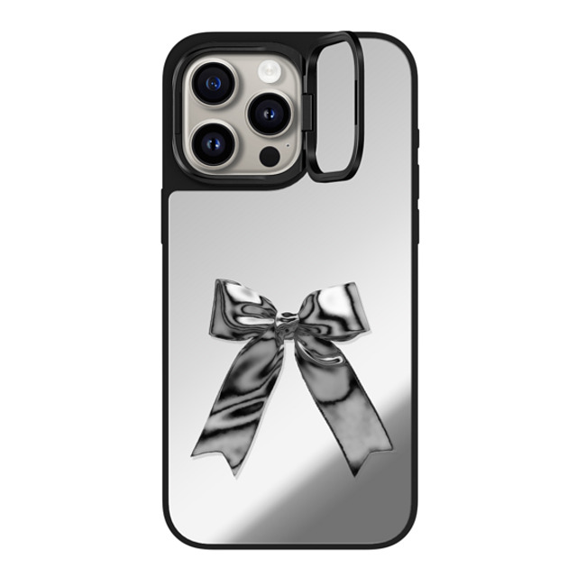 CASETiFY iPhone 15 Pro Max Case Silver on Black ミラー リングスタンドケース MagSafe対応 Butterfly,Ribbon Butterfly,Ribbon Metallic Ribbon Back to School CASETiFY iPhone 15 Pro Max Case Silver on Black ミラー リングスタンドケース MagSafe対応 Butterfly,Ribbon Butterfly,Ribbon Metallic Ribbon Back to School