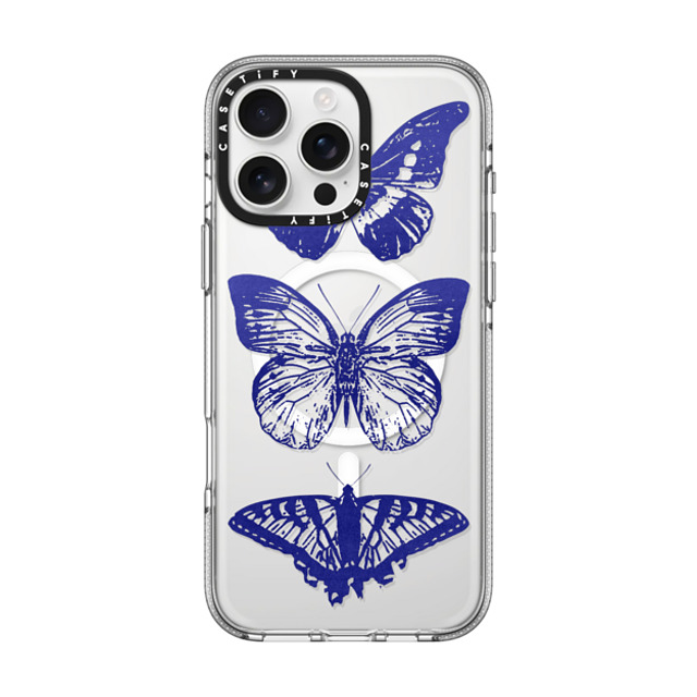 CASETiFY iPhone 16 Pro Max ケース クリア クリア ケース MagSafe対応 Dark Academia,Butterfly Butterfly Lithograph