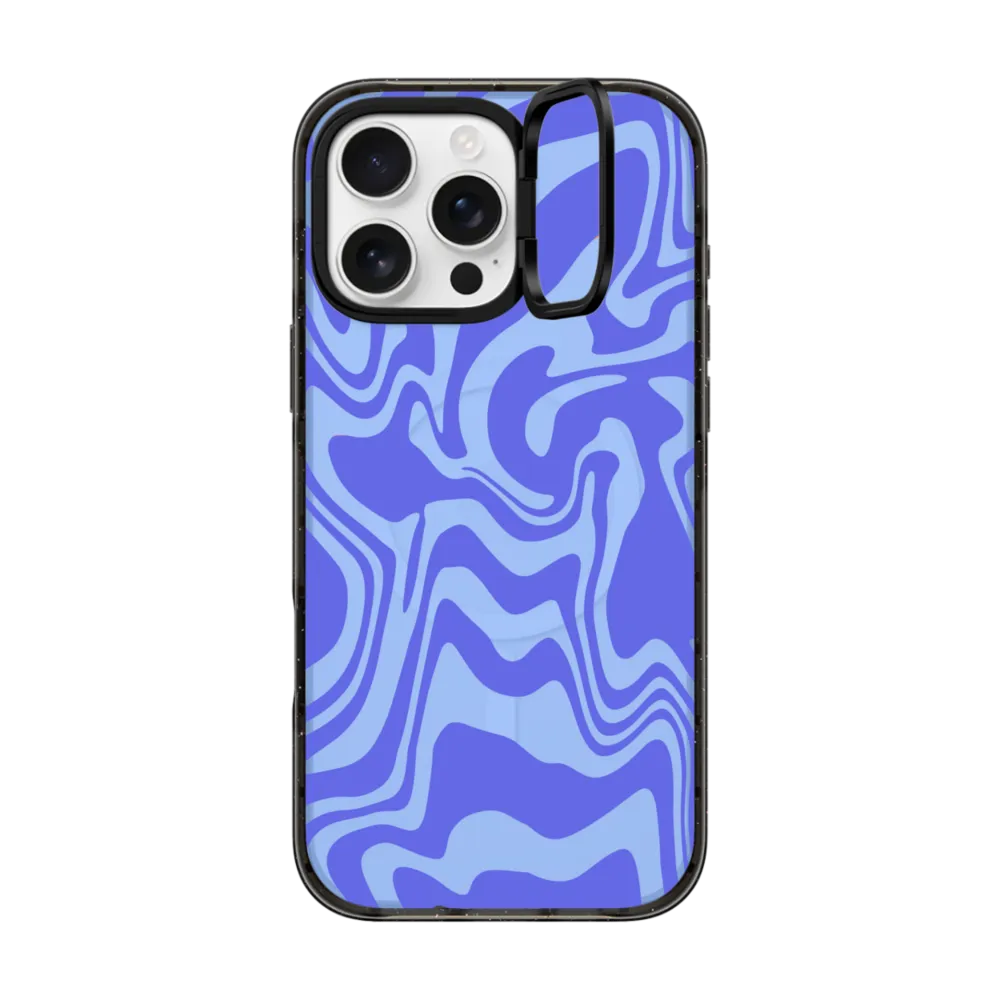 Impact Ring Stand iPhone 16 Pro Max Case MagSafe Compatible - Splitsville - Blue
