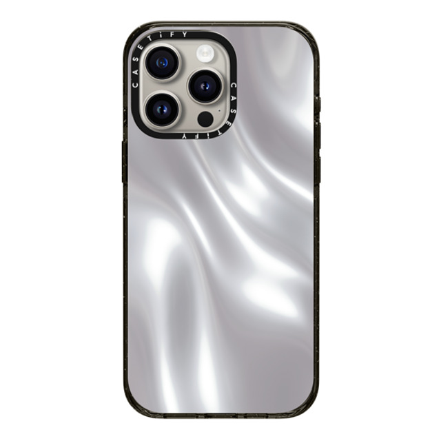 CASETiFY iPhone 15 Pro Max ケース ブラック インパクトケース Abstract,Futurism SOFT METAL