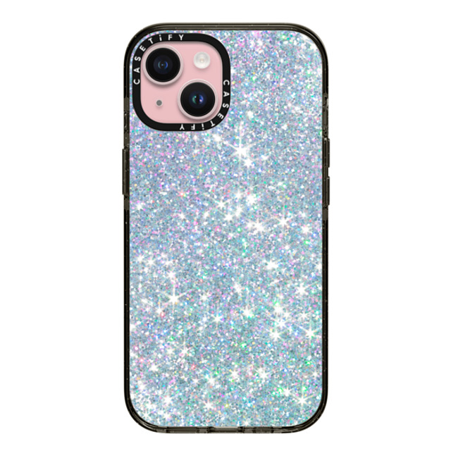 CASETiFY iPhone 15 ケース ブラック インパクトケース MagSafe対応 Futurism GLITTER DREAM