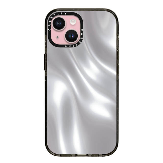 CASETiFY iPhone 15 ケース ブラック インパクトケース MagSafe対応 Abstract,Futurism SOFT METAL