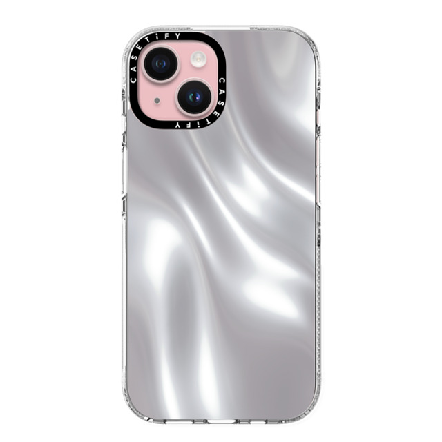 CASETiFY iPhone 15 ケース クリア クリア ケース MagSafe対応 Abstract,Futurism SOFT METAL