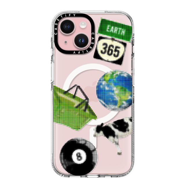 CASETiFY iPhone 15 ケース クリア クリア ケース MagSafe対応 Cow,Pop Art Cow,Pop Art Earth 365 Father's Day CASETiFY iPhone 15 ケース クリア クリア ケース MagSafe対応 Cow,Pop Art Cow,Pop Art Earth 365 Father's Day
