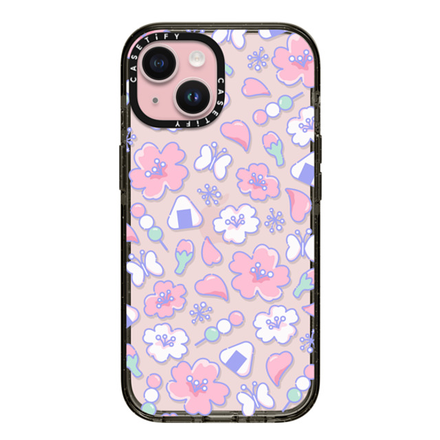 CASETiFY iPhone 15 ケース ブラック インパクトケース Anime Sakura casetify_artist