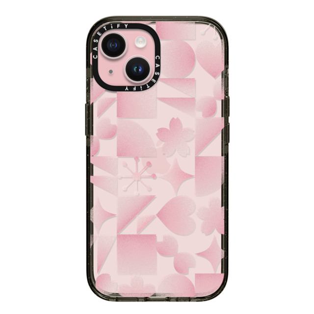 CASETiFY iPhone 15 Case Black インパクトケース Pink Geometric Sakura casetify_artist Mother's Day CASETiFY iPhone 15 Case Black インパクトケース Pink Geometric Sakura casetify_artist Mother's Day