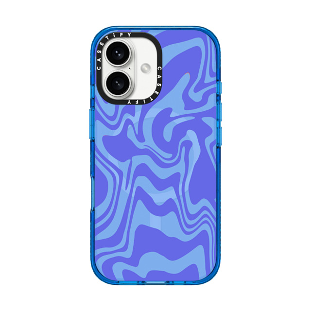 CASETiFY iPhone 16 Case スカイブルー Impact Case MagSafe Compatible Maximalism Maximalism Splitsville - Blue Back to School CASETiFY iPhone 16 Case スカイブルー Impact Case MagSafe Compatible Maximalism Maximalism Splitsville - Blue Back to School
