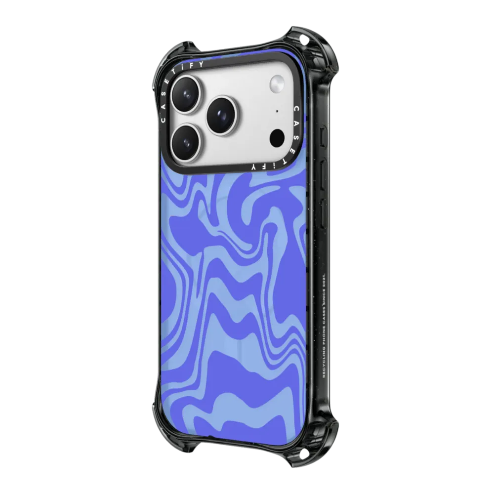 Bounce iPhone 17 Pro Max Case MagSafe Compatible - Splitsville - Blue