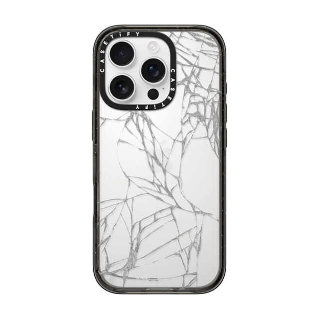 CASETiFY iPhone 16 Pro ケース ブラック インパクトケース Hype Broken