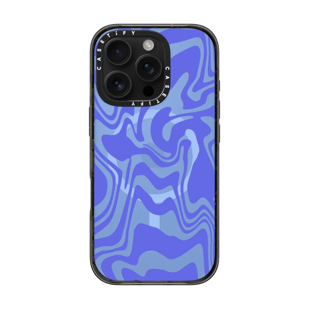 Bounce iPhone 16 Pro Case MagSafe Compatible - Splitsville - Blue