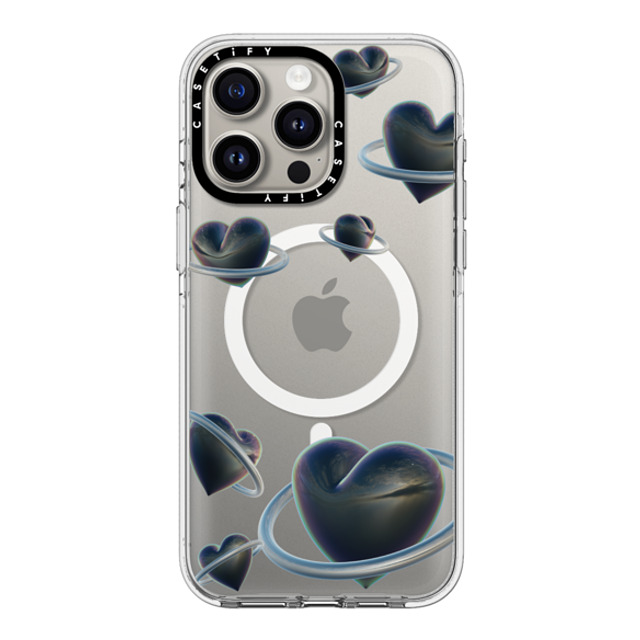 CASETiFY iPhone 15 Pro Max ケース クリア クリア ケース MagSafe対応 Heart Universe Case casetify_artist