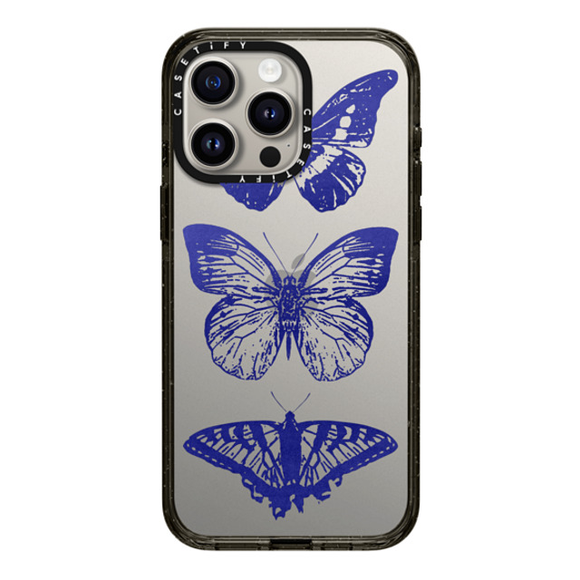 CASETiFY iPhone 15 Pro Max ケース ブラック インパクトケース Dark Academia,Butterfly Butterfly Lithograph