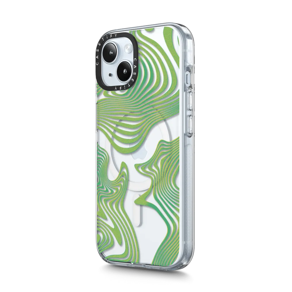 Impact Clear iPhone 15 Plus Case MagSafe Compatible - Wave Trip