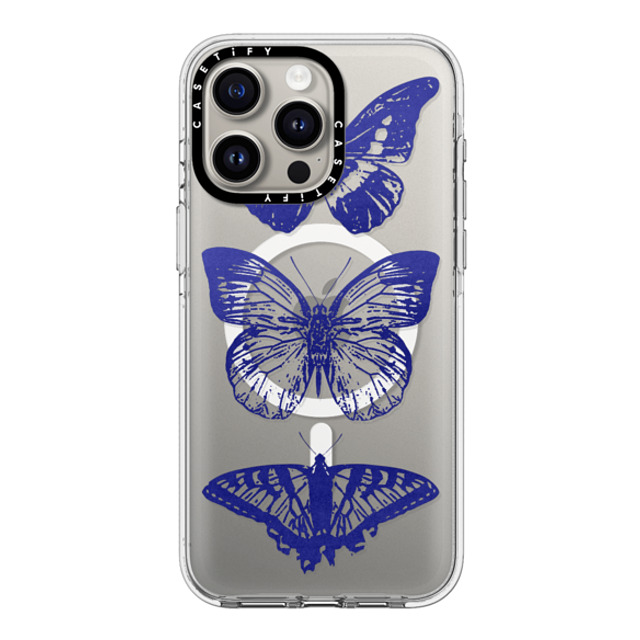 CASETiFY iPhone 15 Pro Max ケース クリア クリア ケース MagSafe対応 Dark Academia,Butterfly Butterfly Lithograph