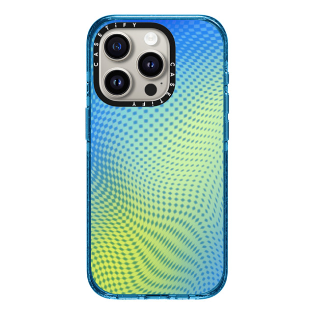 CASETiFY iPhone 15 Pro ケース Cyan Blue インパクトケース MagSafe対応 Gamer Gamer Grid Wave Back to School CASETiFY iPhone 15 Pro ケース Cyan Blue インパクトケース MagSafe対応 Gamer Gamer Grid Wave Back to School