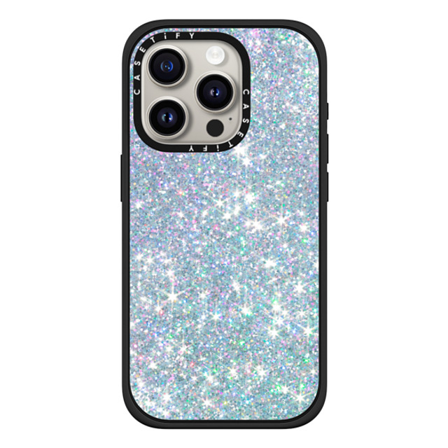 CASETiFY iPhone 15 Pro ケース マットブラック インパクトケース MagSafe対応 Futurism GLITTER DREAM