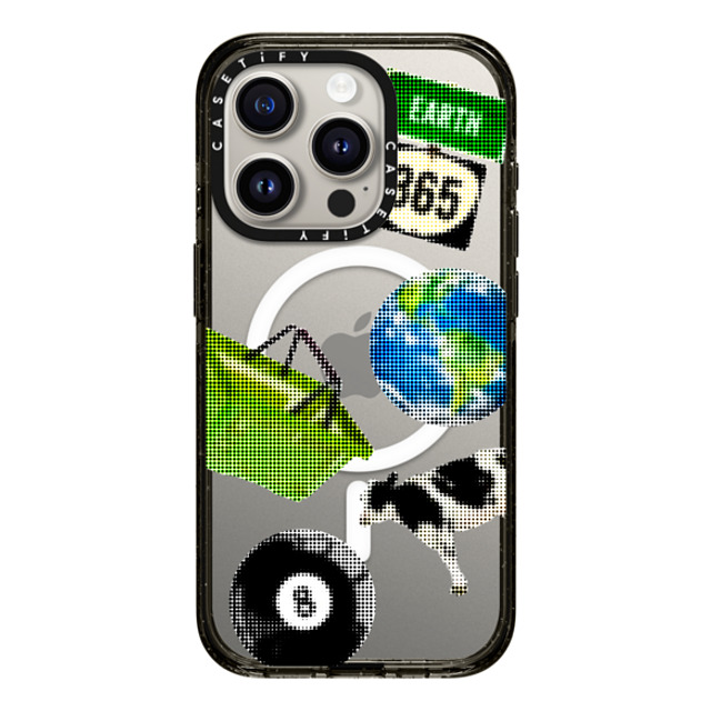 CASETiFY iPhone 15 Pro ケース ブラック インパクトケース MagSafe対応 Cow,Pop Art Cow,Pop Art Earth 365 Father's Day CASETiFY iPhone 15 Pro ケース ブラック インパクトケース MagSafe対応 Cow,Pop Art Cow,Pop Art Earth 365 Father's Day