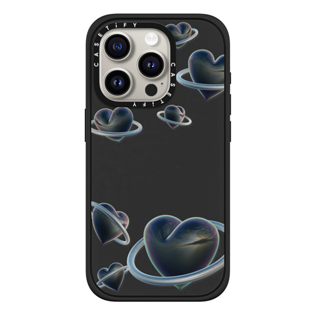 CASETiFY iPhone 15 Pro ケース マットブラック インパクトケース MagSafe対応 Heart Universe Case casetify_artist