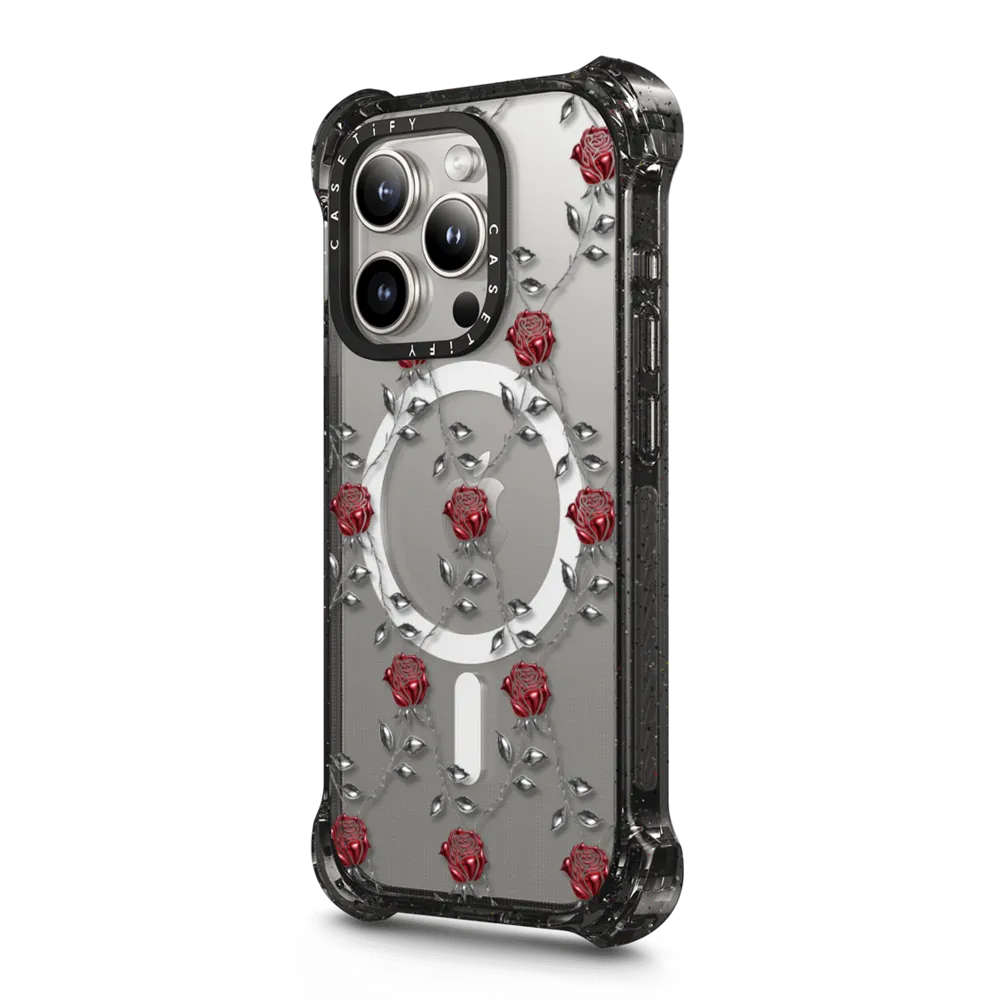 Bounce iPhone 15 Pro Case MagSafe Compatible - Metallic Rose