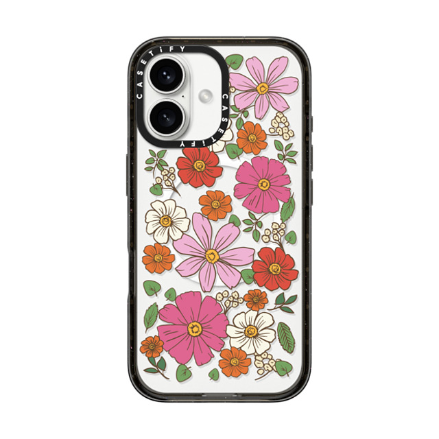 CASETiFY iPhone 16 ケース ブラック インパクトケース MagSafe対応 Cottagecore Cottagecore Garden Florals Father's Day CASETiFY iPhone 16 ケース ブラック インパクトケース MagSafe対応 Cottagecore Cottagecore Garden Florals Father's Day