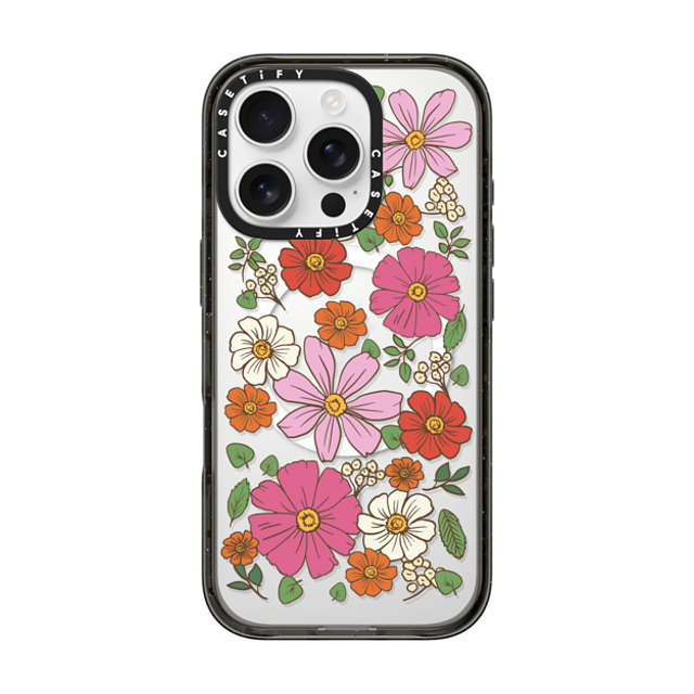 CASETiFY iPhone 16 Pro ケース ブラック インパクトケース MagSafe対応 Cottagecore Cottagecore Garden Florals Father's Day CASETiFY iPhone 16 Pro ケース ブラック インパクトケース MagSafe対応 Cottagecore Cottagecore Garden Florals Father's Day