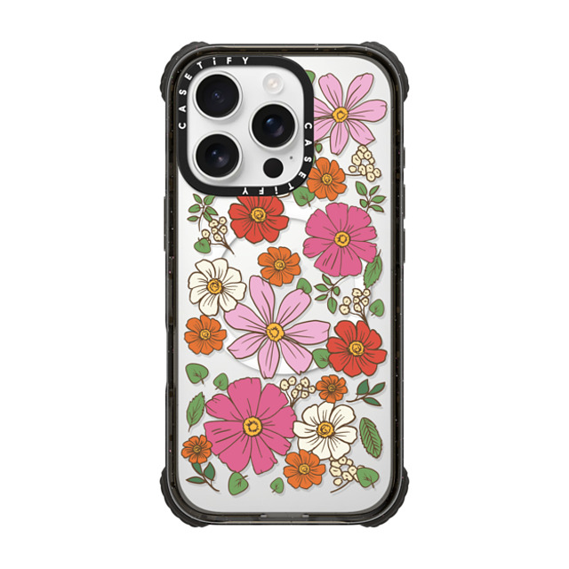 CASETiFY iPhone 16 Pro ケース ブラック ウルトラ インパクトケース MagSafe 対応 Cottagecore Cottagecore Garden Florals Father's Day CASETiFY iPhone 16 Pro ケース ブラック ウルトラ インパクトケース MagSafe 対応 Cottagecore Cottagecore Garden Florals Father's Day