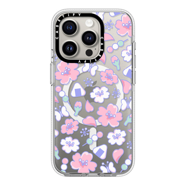 CASETiFY iPhone 15 Pro ケース クリア クリア ケース MagSafe対応 Anime Sakura casetify_artist