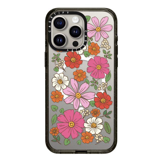 CASETiFY iPhone 15 Pro Max ケース ブラック インパクトケース MagSafe対応 Cottagecore Cottagecore Garden Florals Father's Day CASETiFY iPhone 15 Pro Max ケース ブラック インパクトケース MagSafe対応 Cottagecore Cottagecore Garden Florals Father's Day