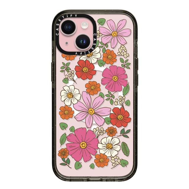 CASETiFY iPhone 15 ケース ブラック インパクトケース MagSafe対応 Cottagecore Cottagecore Garden Florals Father's Day CASETiFY iPhone 15 ケース ブラック インパクトケース MagSafe対応 Cottagecore Cottagecore Garden Florals Father's Day
