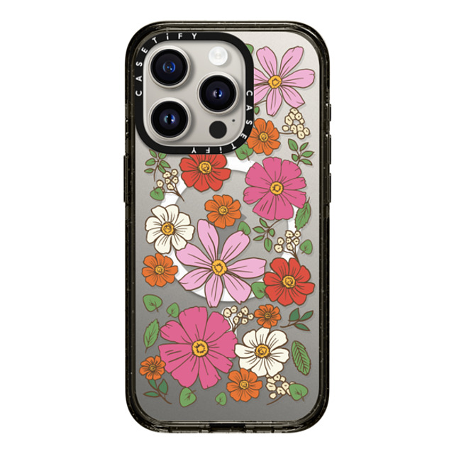 CASETiFY iPhone 15 Pro ケース ブラック インパクトケース MagSafe対応 Cottagecore Cottagecore Garden Florals Father's Day CASETiFY iPhone 15 Pro ケース ブラック インパクトケース MagSafe対応 Cottagecore Cottagecore Garden Florals Father's Day